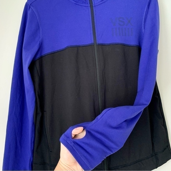 vsx Victoria's Secret Sport Two Tone Zipper Front Jacket - Picture 4 of 7